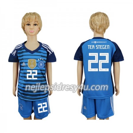 Fotbalový Dres Německo Ter Stegen 22 Brankářské Dětské Domácí MS 2018